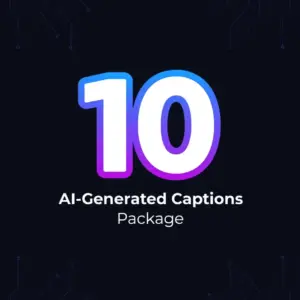 10 AI-Generated Captions Package
