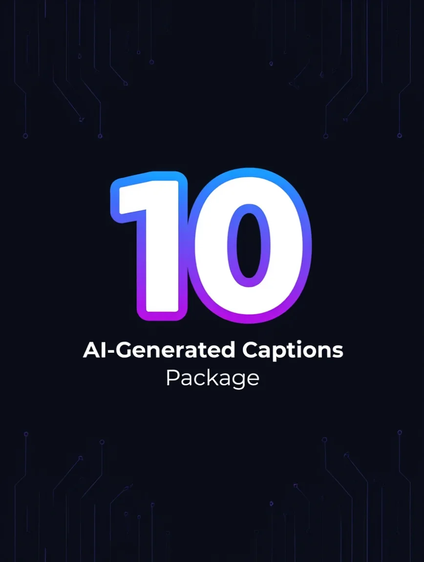 10 AI-Generated Captions Package