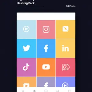 Monthly Hashtag Pack (30 Posts)